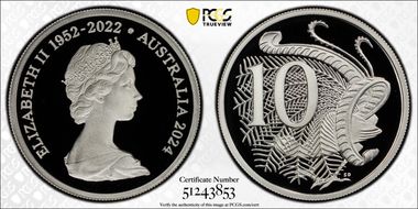2024 10C Queen Elizabeth II Silver PR70DCAM