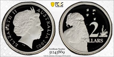 2003 $2 Ag PR70DCAM