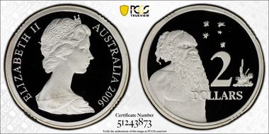 2006 $2 Young Bust Silver PR70DCAM