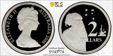 2006 $2 Young Bust Silver PR70DCAM