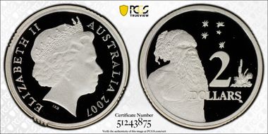 2007 $2 Silver PR70DCAM