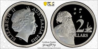 2015 $2 Silver PR70DCAM