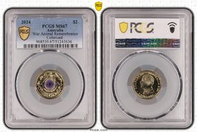 2024 $2 War Animal Remembrance Colorized MS67