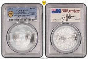 2024 Medal Swan "Pattern Dollar" Ag ACR 60th Anniversary First Strike MS70