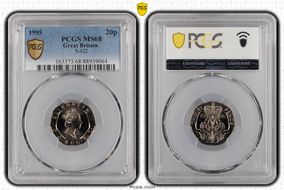 1995 20p S-G2 MS68