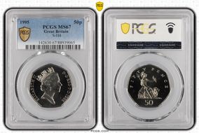1995 50p S-H4 MS67