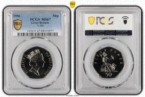 1996 50p S-H4 MS67