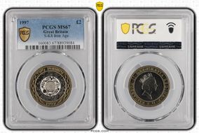 1997 £2 S-K8 Iron Age MS67