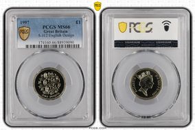 1997 £1 S-J12 English Design MS66