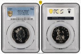 1997 50p S-H4 Large Size MS67