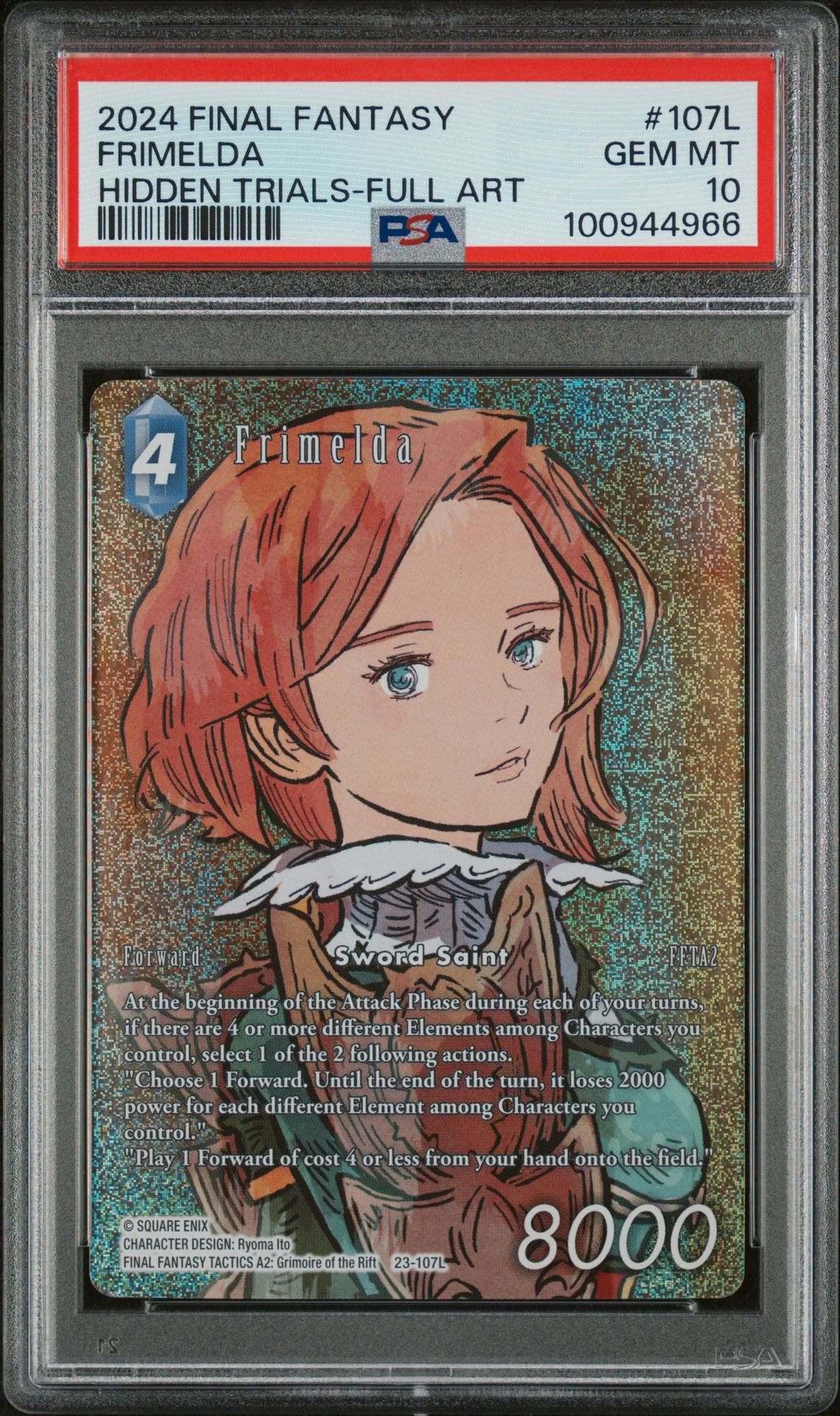 2024 Final Fantasy FINAL FANTASY HIDDEN TRIALS Full Art #107L Frimelda front