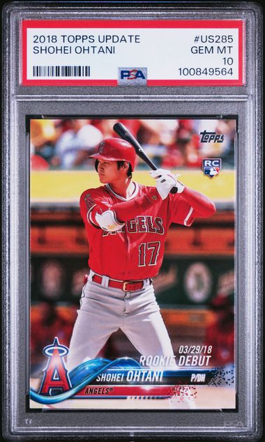 2018 Topps Update Shohei Ohtani #US285 PSA 10