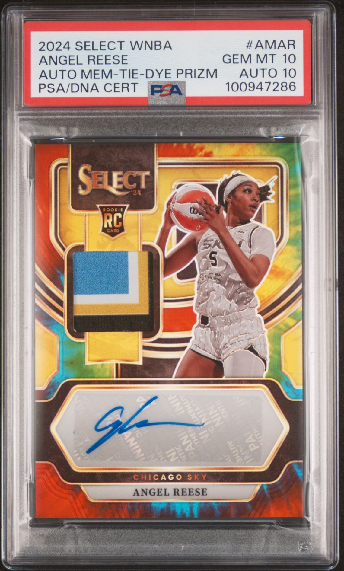 2024 Panini Panini Select Wnba Autographed Memorabilia #AMAR Angel Reese front