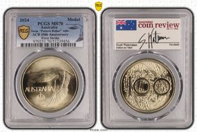 2024 Medal Swan "Pattern Dollar" AlBr ACR 60th Anniversary First Strike MS70