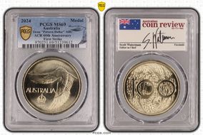 2024 Medal Swan "Pattern Dollar" AlBr ACR 60th Anniversary First Strike MS69
