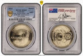 2024 Medal Swan "Pattern Dollar" AlBr ACR 60th Anniversary First Strike MS69
