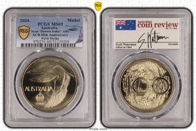 2024 Medal Swan "Pattern Dollar" AlBr ACR 60th Anniversary First Strike MS69