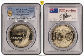 2024 Medal Swan "Pattern Dollar" AlBr ACR 60th Anniversary First Strike MS69