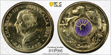 2024 $2 War Animal Remembrance Colorized MS65