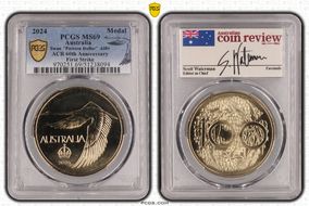 2024 Medal Swan "Pattern Dollar" AlBr ACR 60th Anniversary First Strike MS69