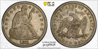 1871 $1 F15