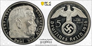 1936-F 5 Mk Swastika J-367 PR61CAM