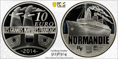 2014 € 10 Le Normandie PR69DCAM