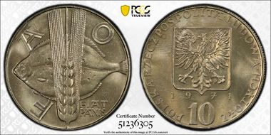 1971 MW 10 Zl F.A.O. Y-63 MS67