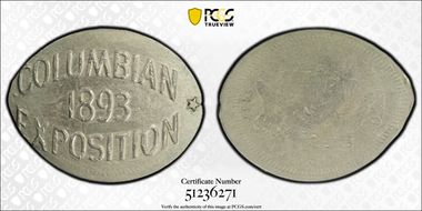 1893 Elongated M&D-2 Columbian Expo MS63