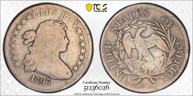 1797 $1 BB-73, Large Letters G6
