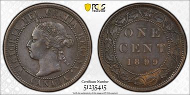 1899 1C RP9 AU58BN