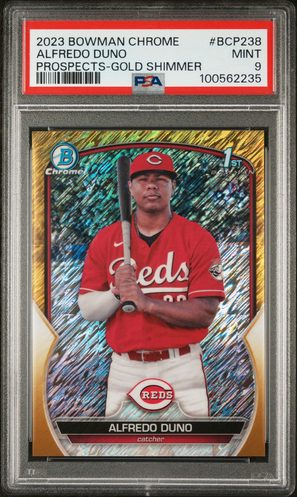 2023 Bowman BOWMAN CHROME PROSPECTS Refractor #BCP238 Alfredo Duno front