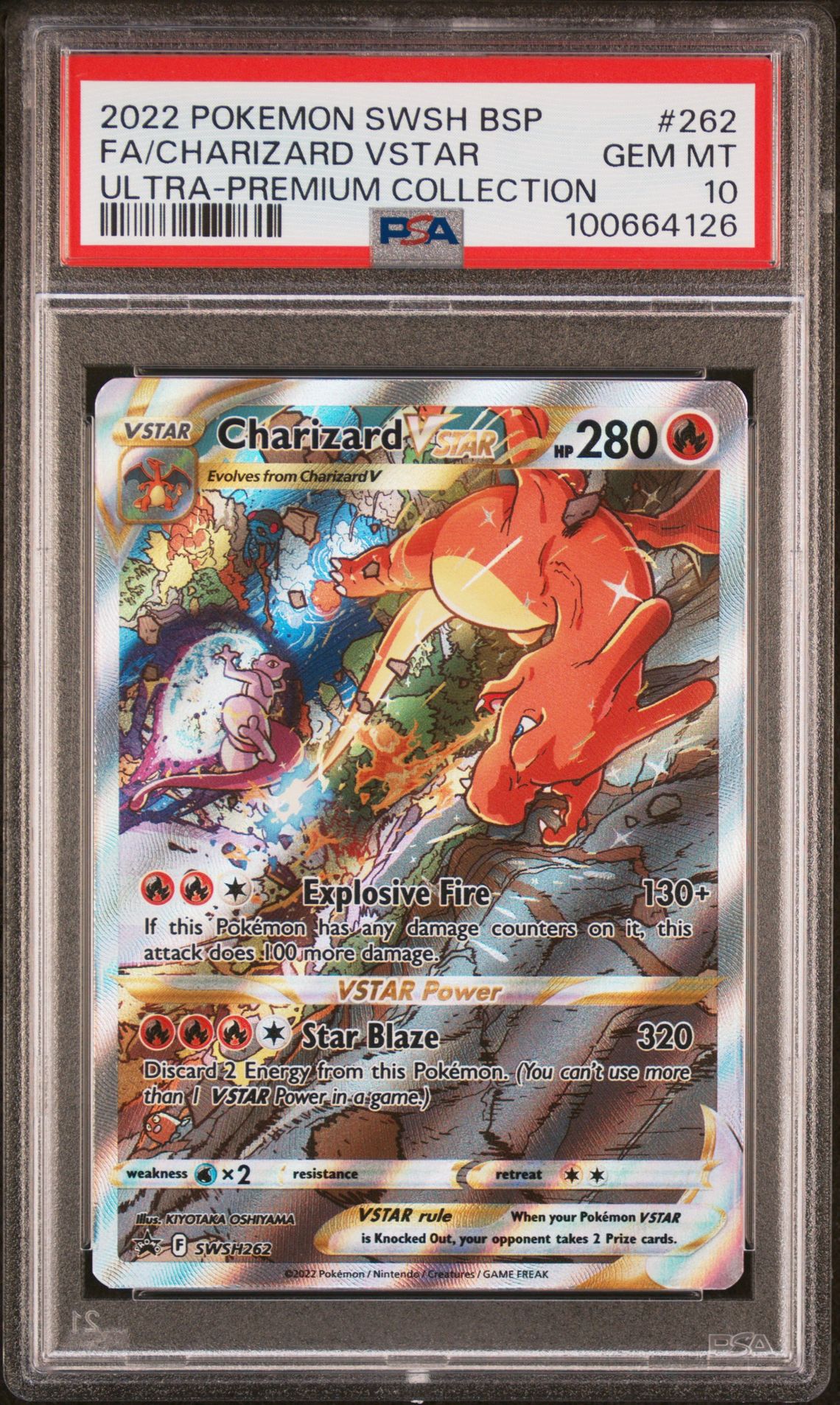 2022 Pokemon Swsh Black Star Promo Fa/Charizard Vstar #262 (Ultra-Premium Collection) Gem Mt 10 front