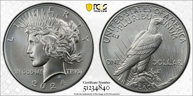 2024 $1 Peace Dollar First Strike MS69