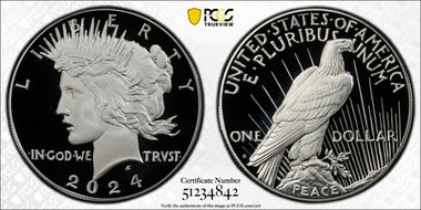 2024-S $1 Peace Dollar First Strike PR70DCAM