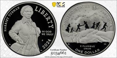 2024-P $1 Harriet Tubman PR70DCAM