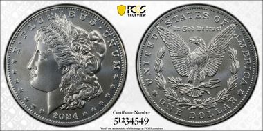 2024 $1 Morgan Dollar First Strike MS70