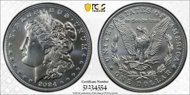 2024 $1 Morgan Dollar First Strike MS70