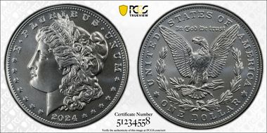 2024 $1 Morgan Dollar First Strike MS70