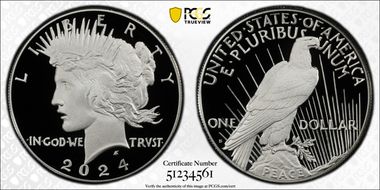 2024-S $1 Peace Dollar First Strike PR70DCAM