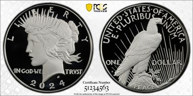 2024-S $1 Peace Dollar First Strike PR70DCAM