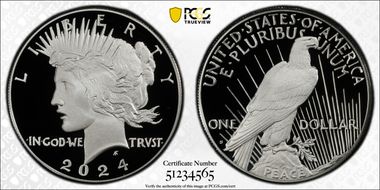 2024-S $1 Peace Dollar First Strike PR70DCAM