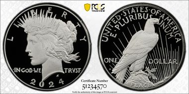 2024-S $1 Peace Dollar First Strike PR70DCAM