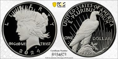 2024-S $1 Peace Dollar First Strike PR70DCAM