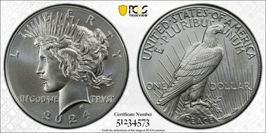 2024 $1 Peace Dollar First Strike MS69