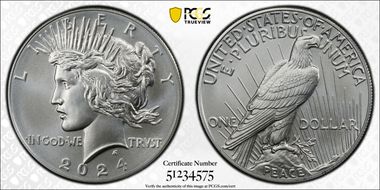 2024 $1 Peace Dollar First Strike MS69