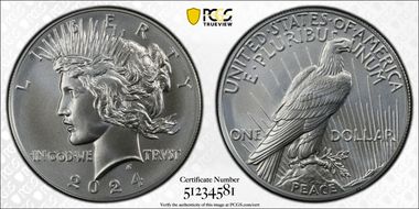 2024 $1 Peace Dollar First Strike MS70