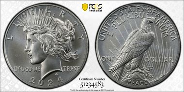 2024 $1 Peace Dollar First Strike MS69