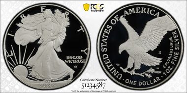 2024-S $1 Silver Eagle First Strike PR70DCAM