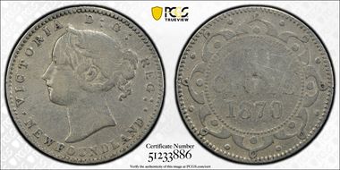 1870 10C ND1 .NEWFOUNDLAND. N1
